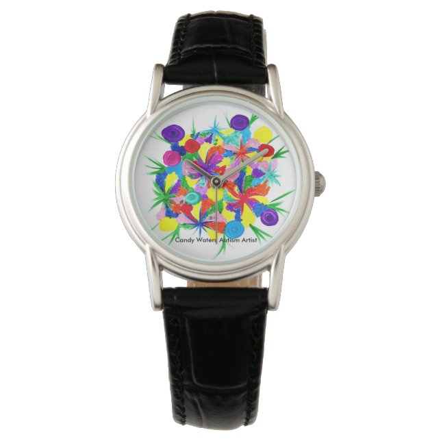 Candy Vatten Autism Artist Armbandsur (Framsida)