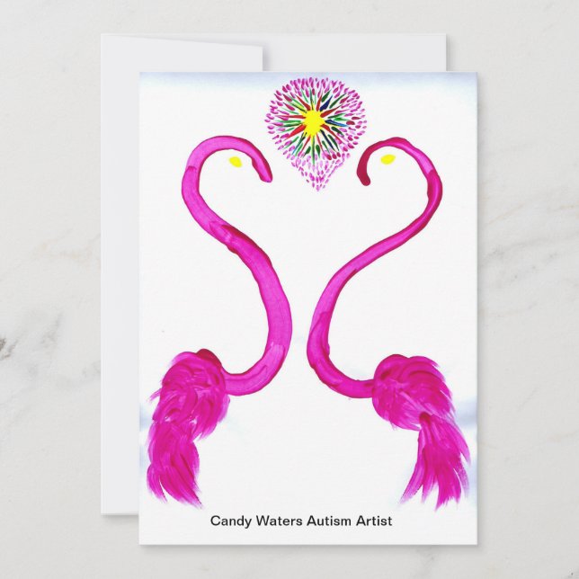 Candy Vatten Autism Artist Inbjudningar (Framsida)