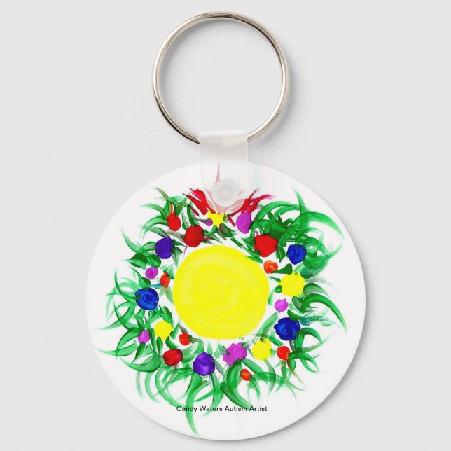 Candy Vatten Autism Artist Nyckelring (Framsida)