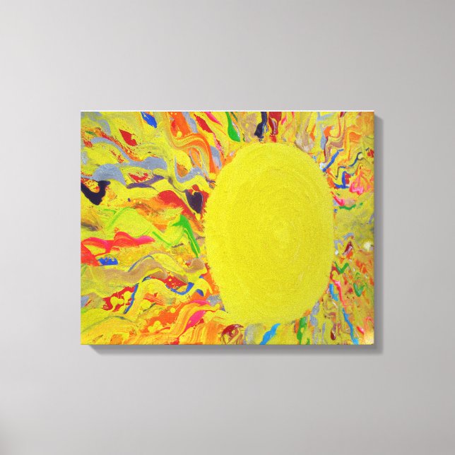 Candy Vatten Autism Artist Painting på Canvas (Framsida)