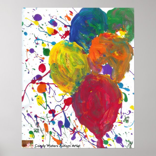 Candy Vatten Autism Artist Painting Poster (Framsidan)