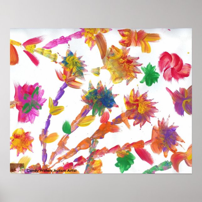 Candy Vatten Autism Artist Painting Poster (Framsidan)