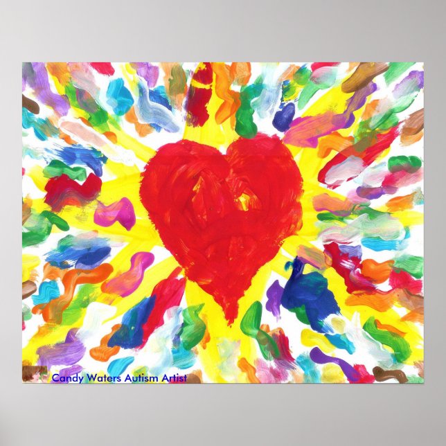 Candy Vatten Autism Artist Painting Poster (Framsidan)