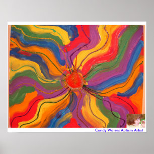 Candy Vatten Autism Artist Painting Poster