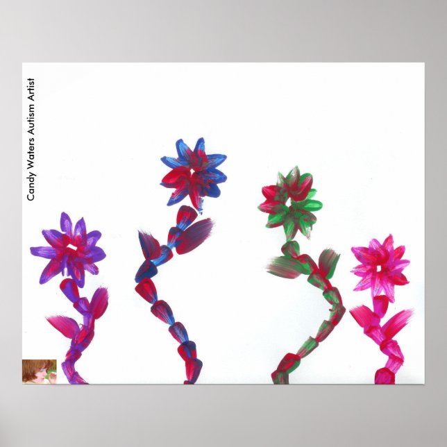 Candy Vatten Autism Artist Painting Poster (Framsidan)