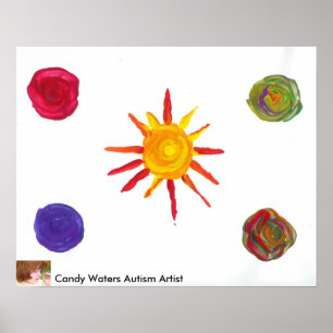 Candy Vatten Autism Artist Painting Poster