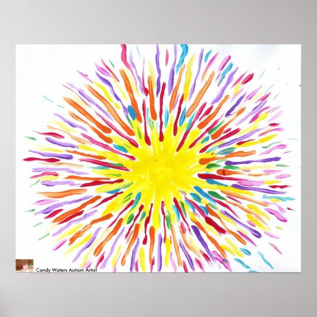 Candy Vatten Autism Artist Painting Poster (Framsidan)