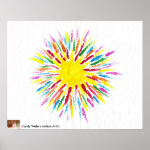 Candy Vatten Autism Artist Painting Poster