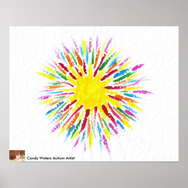Candy Vatten Autism Artist Painting Poster (Framsidan)