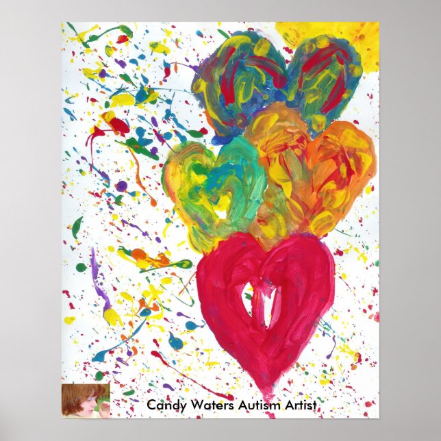 Candy Vatten Autism Artist Poster (Framsidan)