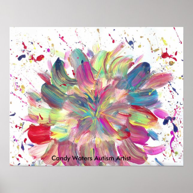 Candy Vatten Autism Artist Poster (Framsidan)