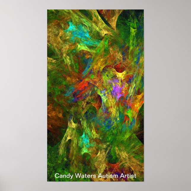 Candy Vatten Autism Artist Poster (Framsidan)