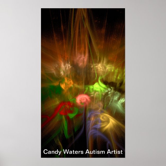 Candy Vatten Autism Artist Poster (Framsidan)