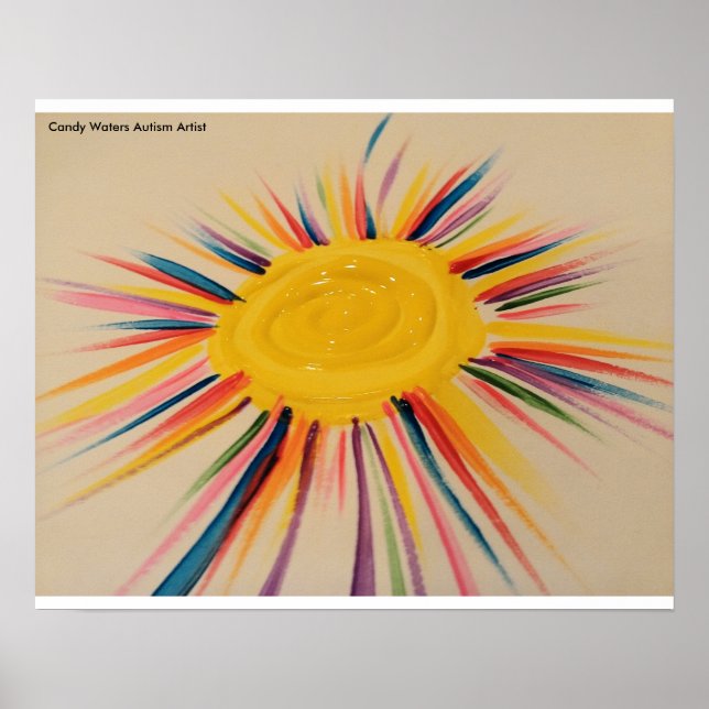 Candy Vatten Autism Artist Poster (Framsidan)