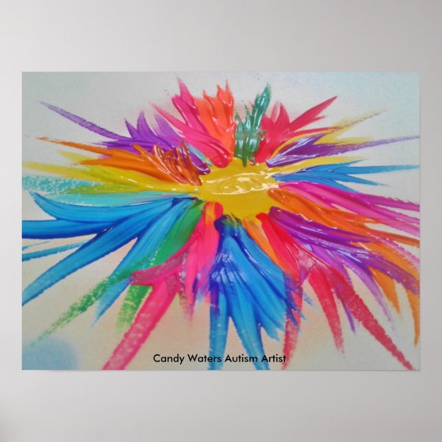 Candy Vatten Autism Artist Poster (Framsidan)
