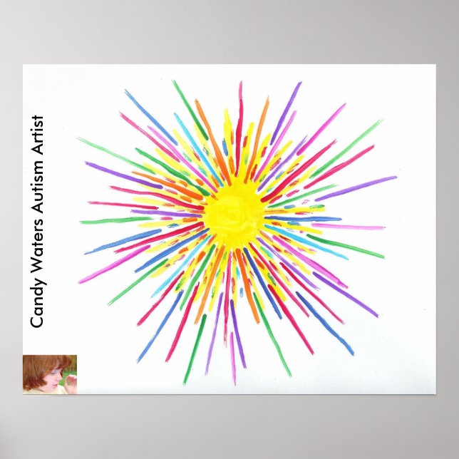 Candy Vatten Autism Artist Poster (Framsidan)