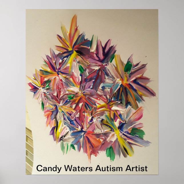 Candy Vatten Autism Artist Poster (Framsidan)
