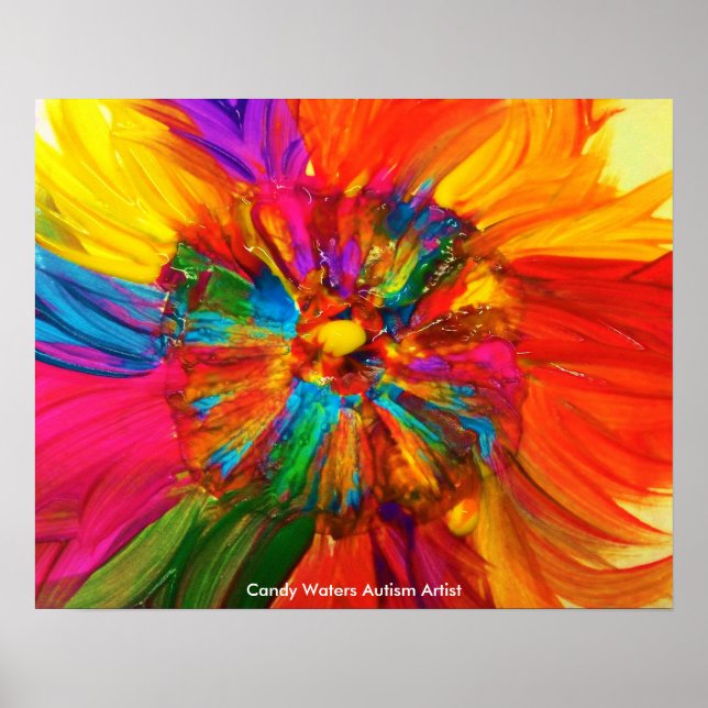 Candy Vatten Autism Artist Poster (Framsidan)