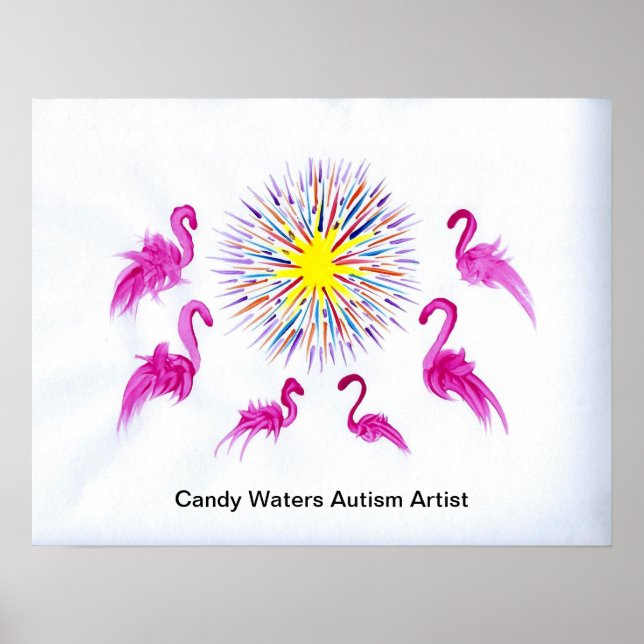 Candy Vatten Autism Artist Poster (Framsidan)