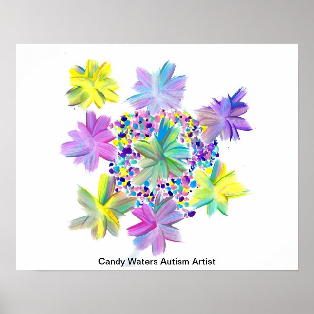 Candy Vatten Autism Artist Poster (Framsidan)