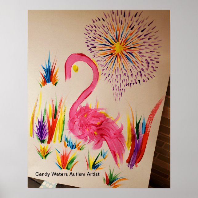 Candy Vatten Autism Artist Poster (Framsidan)