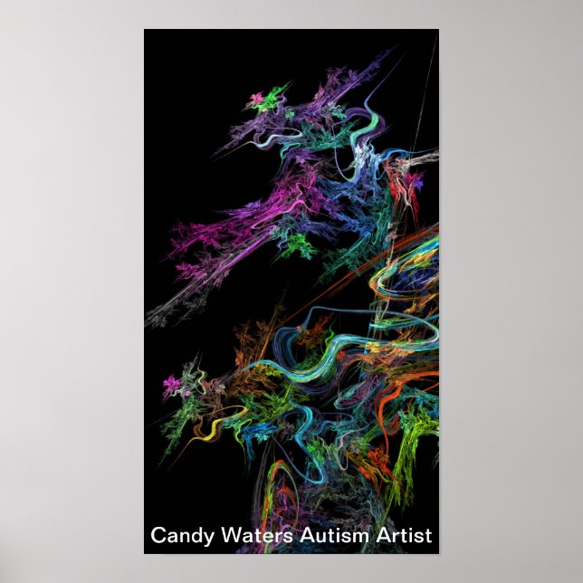 Candy Vatten Autism Artist Poster (Framsidan)