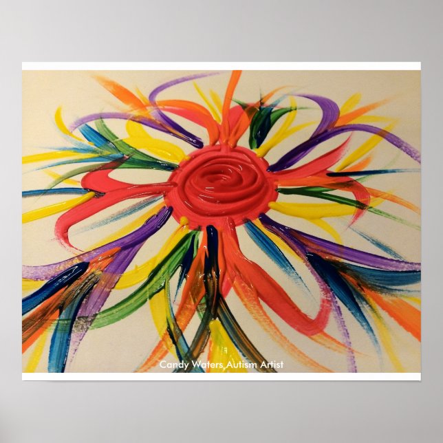 Candy Vatten Autism Artist Poster (Framsidan)