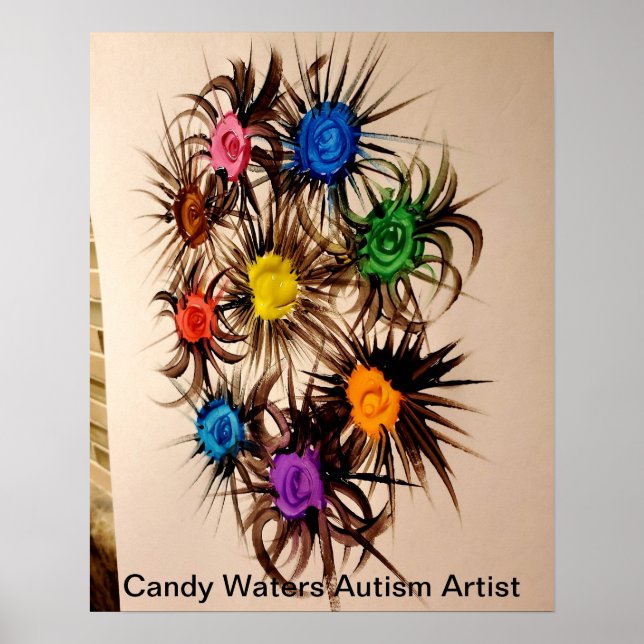 Candy Vatten Autism Artist Poster (Framsidan)