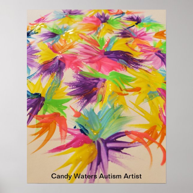 Candy Vatten Autism Artist Poster (Framsidan)