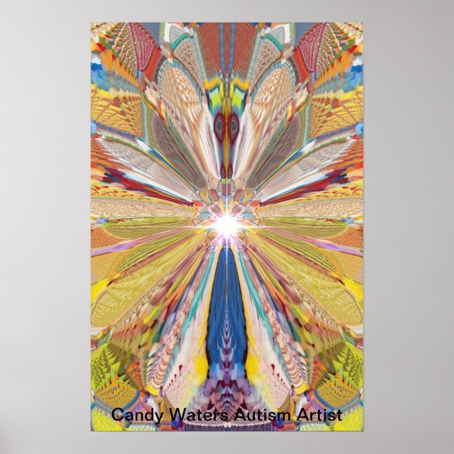 Candy Vatten Autism Artist Poster (Framsidan)