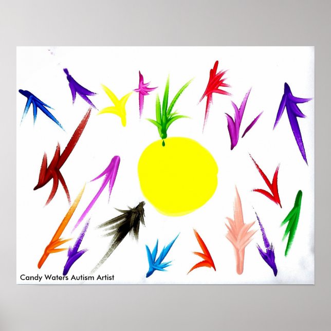 Candy Vatten Autism Artist Poster (Framsidan)