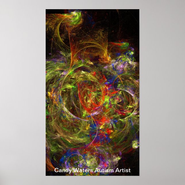 Candy Vatten Autism Artist Poster (Framsidan)