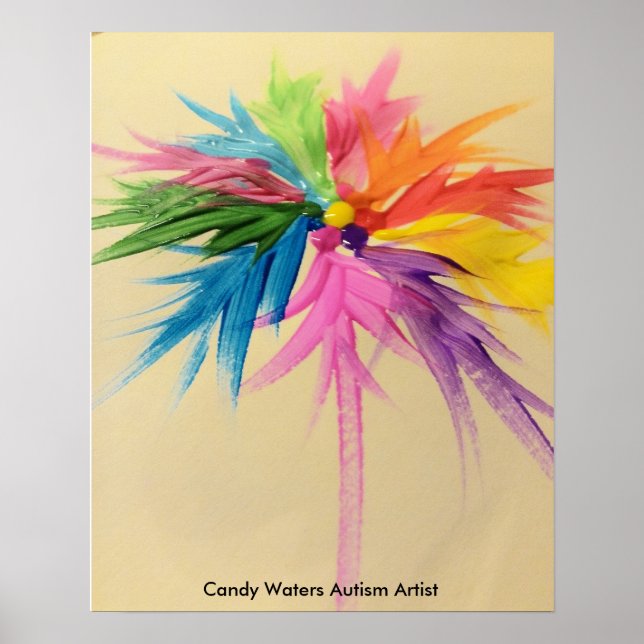 Candy Vatten Autism Artist Poster (Framsidan)