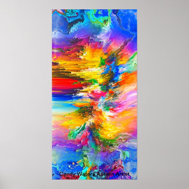 Candy Vatten Autism Artist Poster (Framsidan)