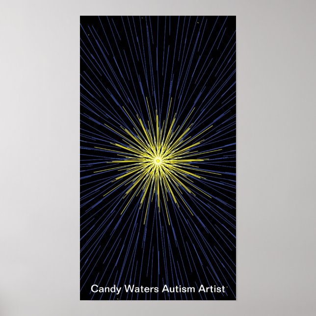Candy Vatten Autism Artist Poster (Framsidan)