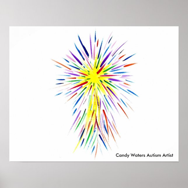 Candy Vatten Autism Artist Poster (Framsidan)