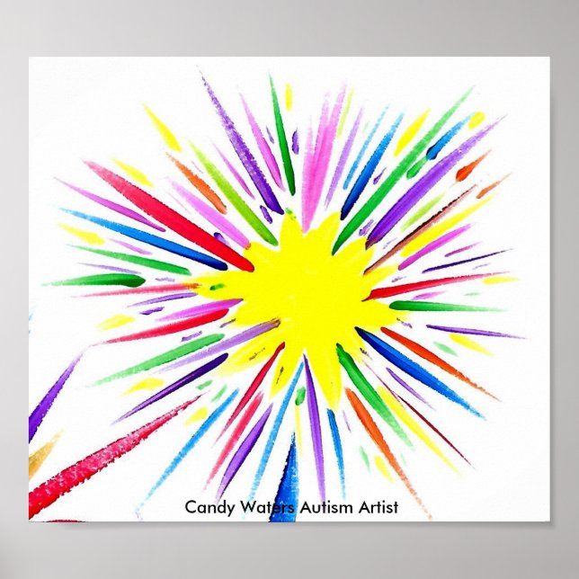 Candy Vatten Autism Artist Poster (Framsidan)