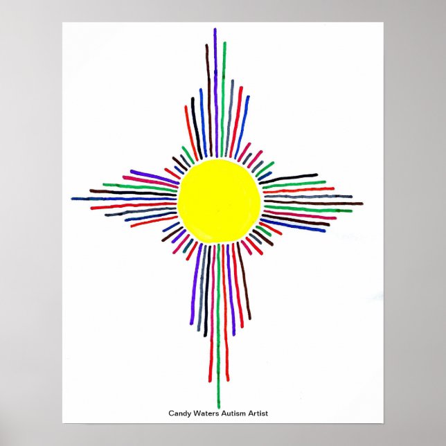 Candy Vatten Autism Artist Poster (Framsidan)