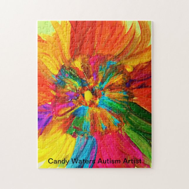Candy Vatten Autism Artist Pussel (Vertikal)