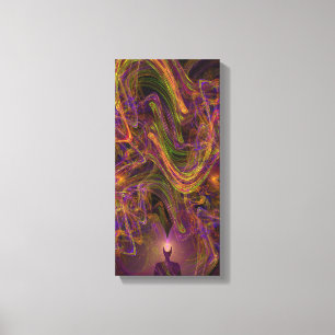 Candy Vatten Autism Artist Stretched Kanvastryck