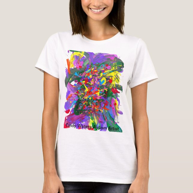 Candy Vatten Autism Artist T Shirt (Framsida)