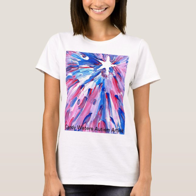 Candy Vatten Autism Artist T Shirt (Framsida)