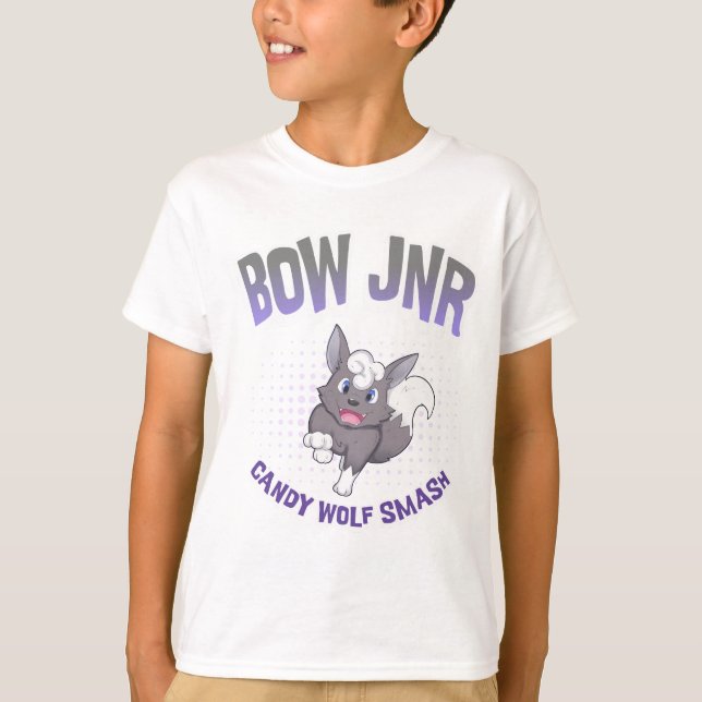 Candy Wolf Smash | BOW Jnr T Shirt (Framsida)
