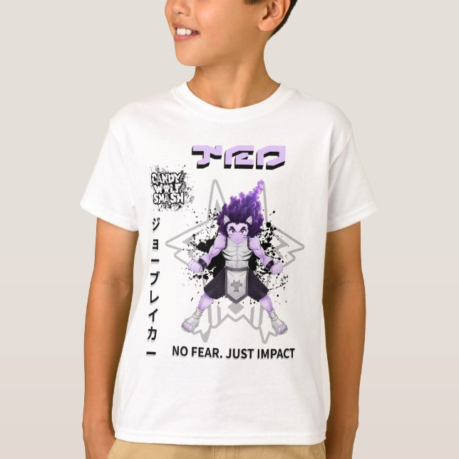 Candy Wolf Smash | TEO T Shirt (Framsida)