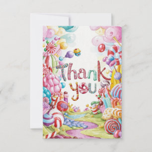 Candy Wonderland Candyland tack du kort