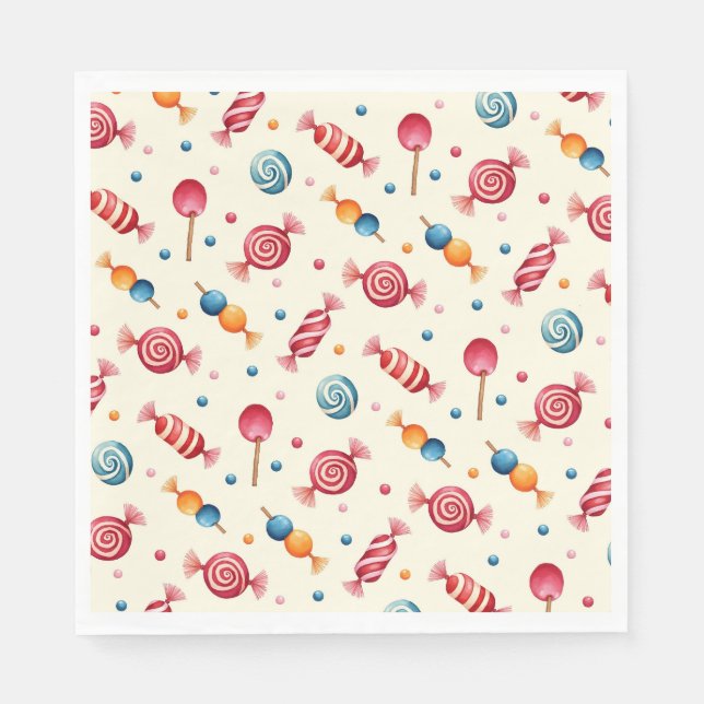Candy Wonderland Pappersservett (Framsidan)