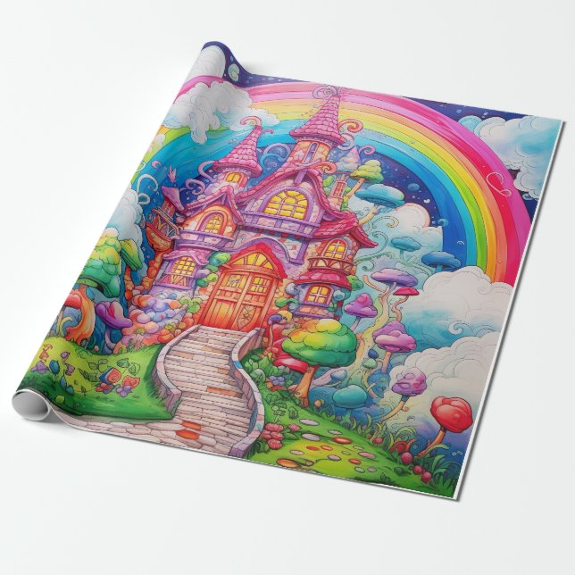 Candy World Presentpapper (Utrullad)