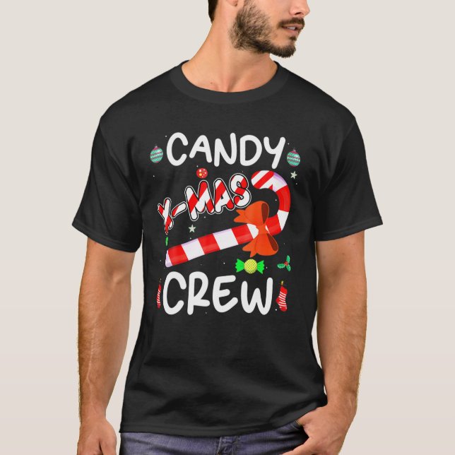 Candy X Mas Crew Funny jul Candy Kärlek X mas T Shirt (Framsida)