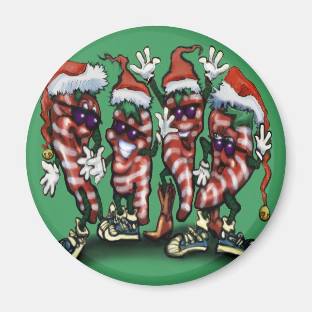 CandyCane Peppers Magnet (Framsidan)