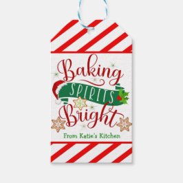 CandyCane Rand Baking Spirits Bright Presentetikett